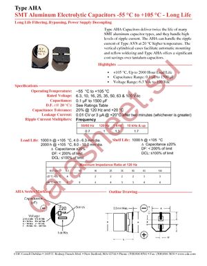 AHA106M25C12T-F datasheet  